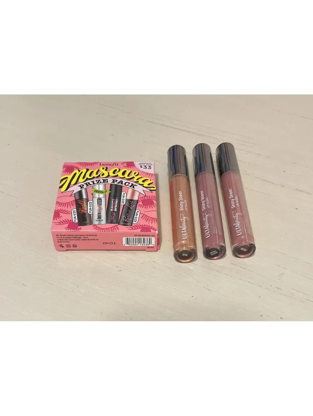 Benefit Womens Mascara Prize Pack 4 Mascaras and 3 Full Size Ulta Glosses!! A827
